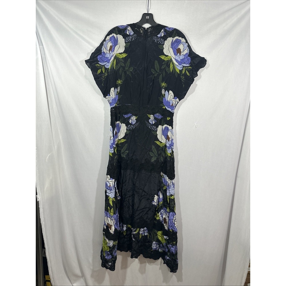 NWD $298 FARM RIO [ Large ] Soft‎ Garden Soft Garden Lace Maxi Dress black U1681 - Picture 13 of 16